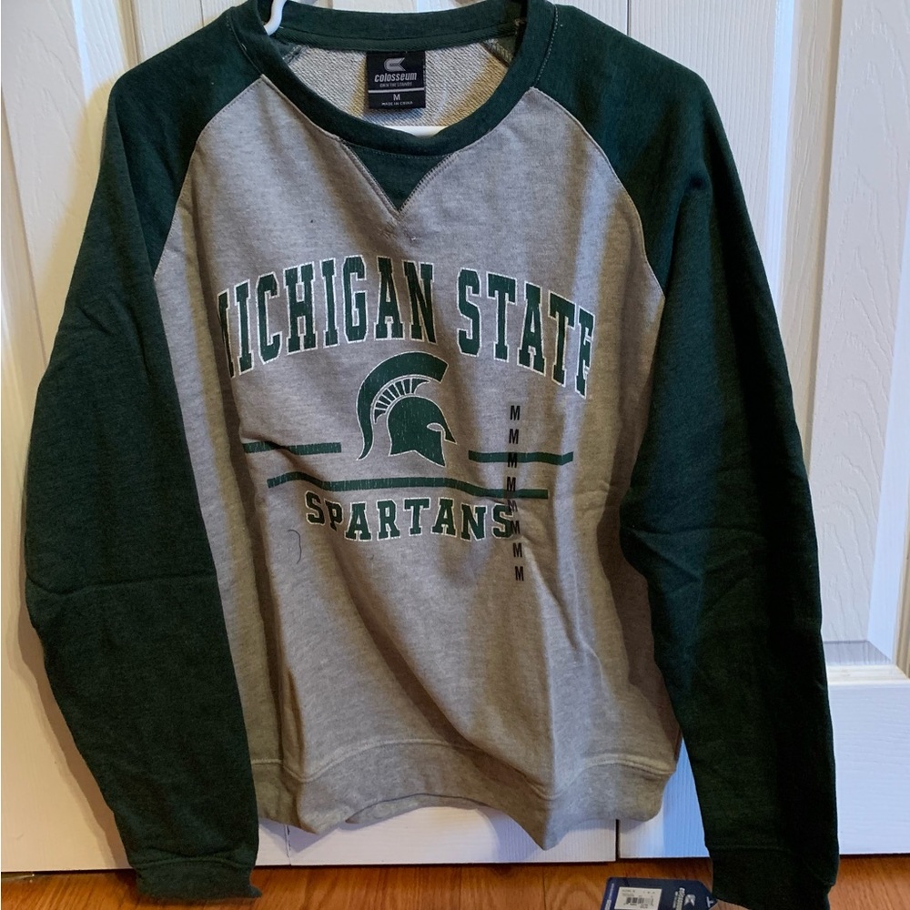 Michigan State Spartans Crew Neck Sweatshirt ~ Football ~ M
